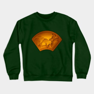 Amber backlit glass plaque Crewneck Sweatshirt